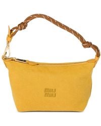 Miu Miu - Schultertasche aus Gabardine - Lyst