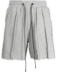 Mostly Heard Rarely Seen - Pantalones Cortos De Deporte Con Costuras Expuestas - Lyst
