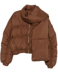 Patrizia Pepe - Quilted Detachable-Scarf Jacket - Lyst