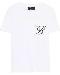 Blumarine - Floral-Detail T-Shirt - Lyst