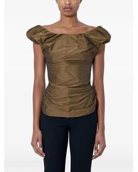 Vivienne Westwood - Ruched Off-Shoulder Top - Lyst
