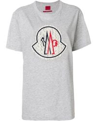 Moncler - Crew Neck Short-Sleeve T-Shirt - Lyst