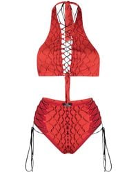 Noire Swimwear - Addicted Snakeskin Print Bikini - Lyst