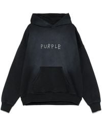 Purple Brand - Logo-Embellishment Hoodie - Lyst