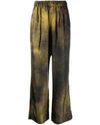 Gauchère - Abstract-print Wide-leg Trousers - Lyst
