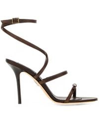 DSquared² - Bow-Detail Leather Sandals - Lyst