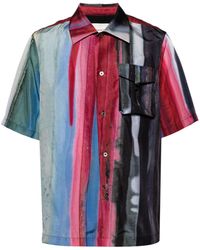 Feng Chen Wang - Striped Cotton Shirt - Lyst