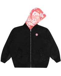 Aape By A Bathing Ape - Reversible Hooded Bomber Jacket - Lyst