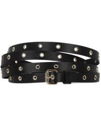 Orciani - Eyelet-Embellished Leather Belt - Lyst