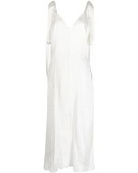 Goen.J - V-Neck Lace-Trim Midi Dress - Lyst