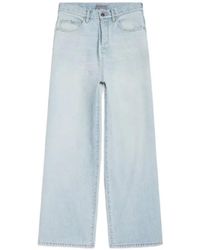 Balenciaga - Casual Faded Wide-leg Pants - Lyst