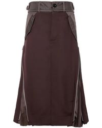 Sacai - High-Waisted Skirt - Lyst