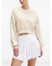 adidas - Stadium Crew Logo-Print Sweatshirt - Lyst