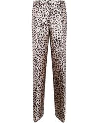 P.A.R.O.S.H. - Pantalones con estampado de leopardo - Lyst