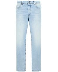 ICON DENIM - Faded-Effect Straight-Leg Jeans - Lyst