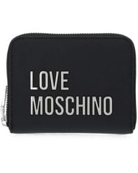 Love Moschino - Logo-Lettering Zip-Around Wallet - Lyst
