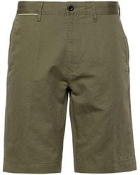 Incotex - Chino-Shorts mit Logo-Stickerei - Lyst