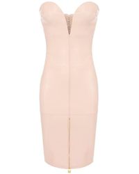 Elisabetta Franchi - Dress With Sweetheart Neckline And Zip - Lyst