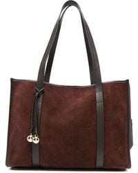 Sandro - Bolso shopper con ribete de cuero - Lyst