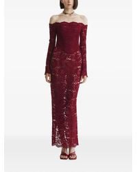 2310 STUDIO - Off-Shoulder Lace Maxi Dress - Lyst