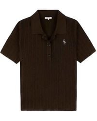 Sporty & Rich - Logo-Embroidered Polo Shirt - Lyst