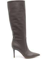 Gianvito Rossi - Hansen Pointed-toe Leather Boots - Lyst
