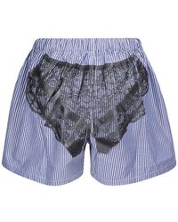 OPEN YY Boxer Shorts Camp Mini Skort in Black | Lyst