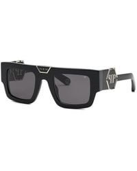 Philipp Plein - Square-Frame Logo-Plaque Sunglasses - Lyst
