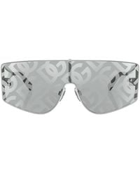 Dolce & Gabbana - Sharped Mask-Frame Sunglasses - Lyst