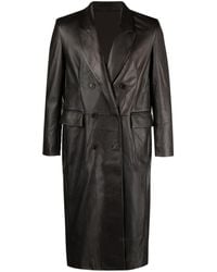 Salvatore Santoro - Double-breasted Leather Coat - Lyst
