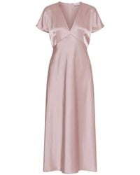 Marella - V-Neck Midi Dress - Lyst