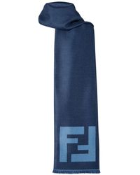 Fendi - Bufanda Con Detalle Del Logo - Lyst