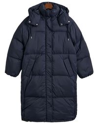 GANT - Hooded Quilted Coat - Lyst