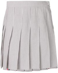 Thom Browne - Seersucker Mini Pleated Skirt - Lyst