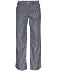 Rag & Bone - Cam Striped Straight Trousers - Lyst