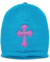 Chrome Hearts - Leather Cross-Patch Beanie Hat - Lyst
