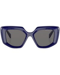 Prada - Geometric-frame Logo-detail Sunglasses - Lyst