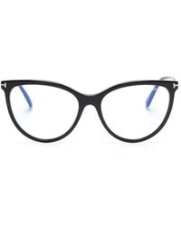 Tom Ford - Ft5994B Brille Mit Clip-On-Gläsern - Lyst
