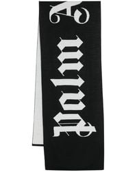 Palm Angels - Logo-jacquard Wool-blend Scarf - Lyst