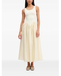 Bardot - Lorie Scoop-Neck Flared Midi Dress - Lyst