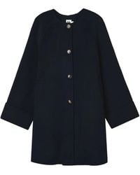 B+ AB - Button Scarf Coat - Lyst