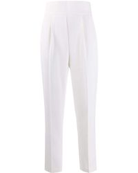 Pinko Зауженные Брюки С Завышенной Талией - Белый