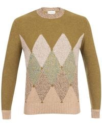 Ballantyne - Argyle Crew-neck Sweater - Lyst