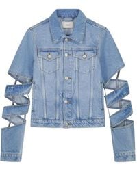 Coperni - Cut-Out Details Classic Collar Jacket - Lyst