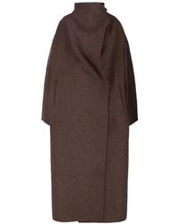 Frankie Shop - Leroy Funnel-Neck Wool-Blend Coat - Lyst