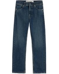 Jil Sander - Broek Met Logo-Reliëf En Stiksels - Lyst