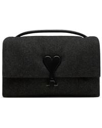 Ami Paris - Voulez-Vous Denim Shoulder Bag - Lyst