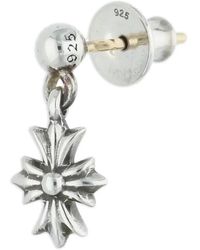 Chrome Hearts - Tiny Cross Drop Earring - Lyst