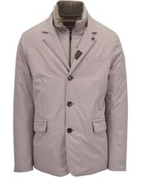 Moorer - Notched Lapel Single-Breasted Coat - Lyst
