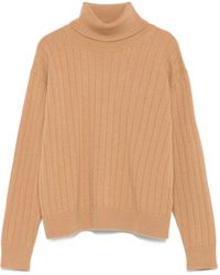 Eleventy - Pull Côtelé À Col Roulé - Lyst